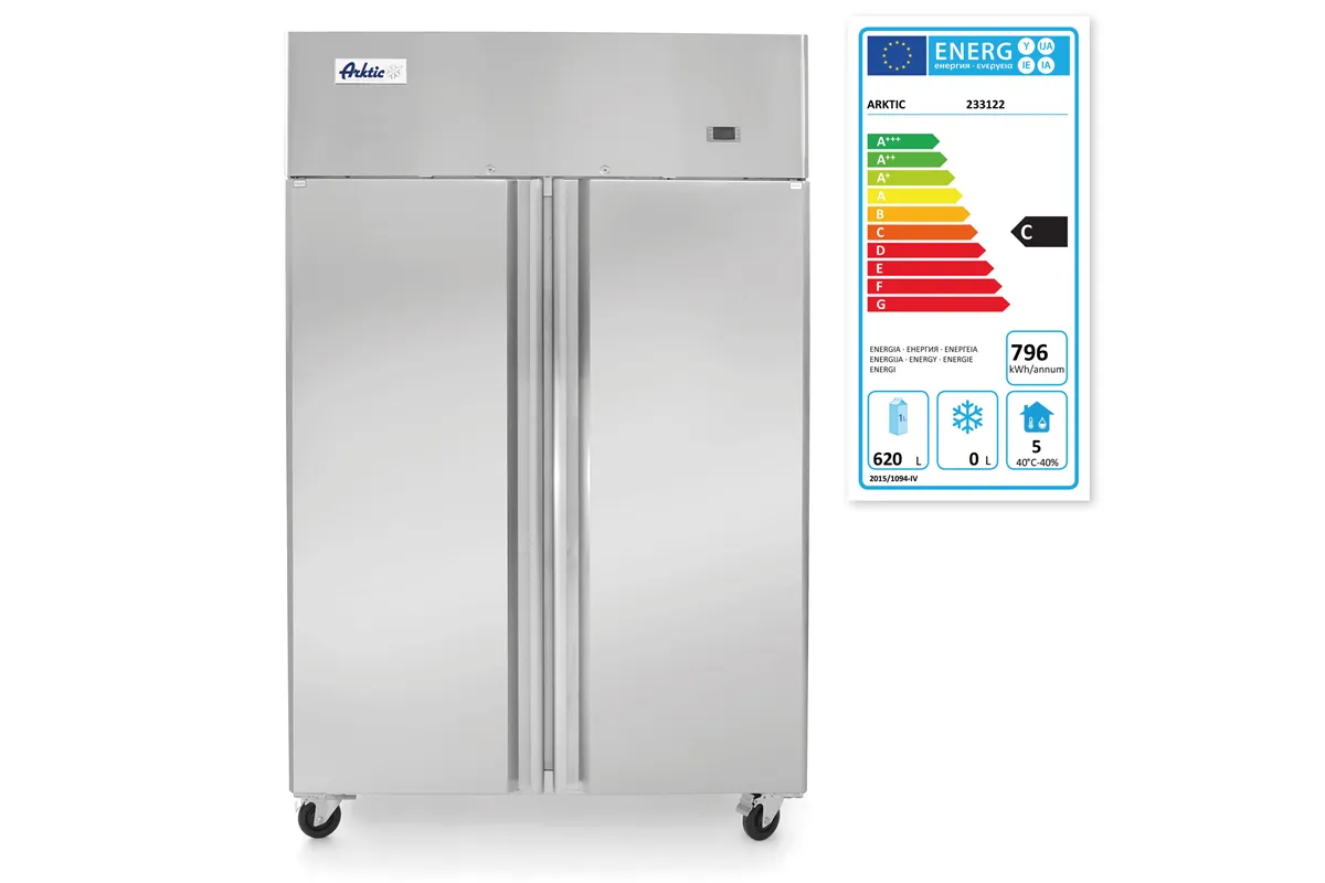 Szafa chłodnicza 2-drzwiowa, 900l, Profi Line, 230V/450W, 1200x740x1950mm Arktic 233122