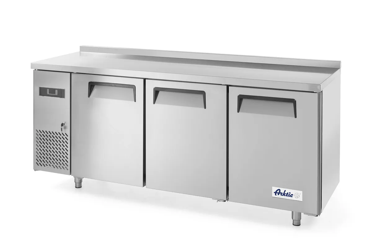 Stół chłodniczy 3-drzwiowy z agregatem bocznym, Kitchen Line, 291L, 230V/270W, 1800x600x886mm Arktic 233382