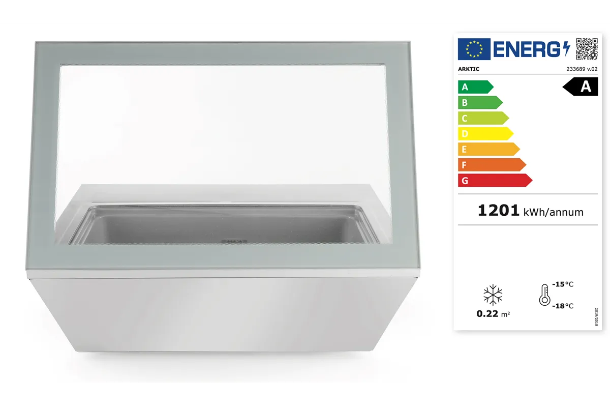 Witryna mroźnicza nastawna, 220-240V/210W, 867x735x373mm Arktic 233689