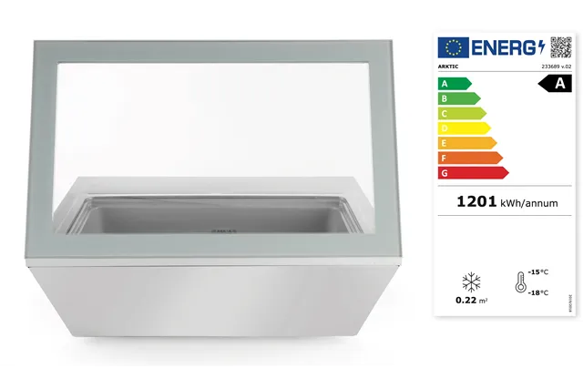 Witryna mroźnicza nastawna, 220-240V/210W, 867x735x373mm Arktic 233689