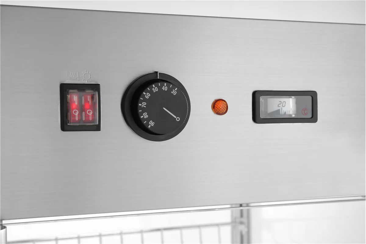 Witryna grzewcza nastawna, 97 litrów, 230V/800W, 460x467x785mm Hendi 233740