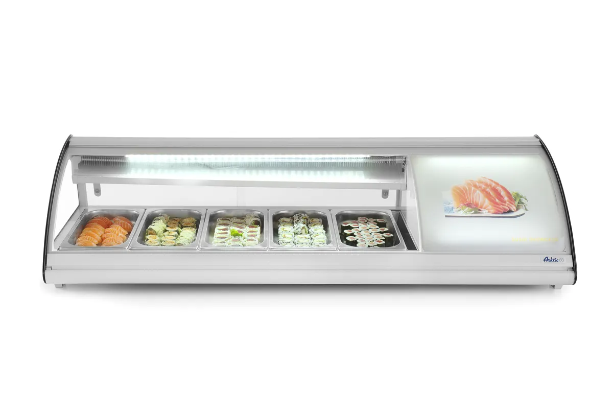 Witryna chłodnicza 5x GN 1/3, 230V/160W, 1307x445x327mm Arktic 233757