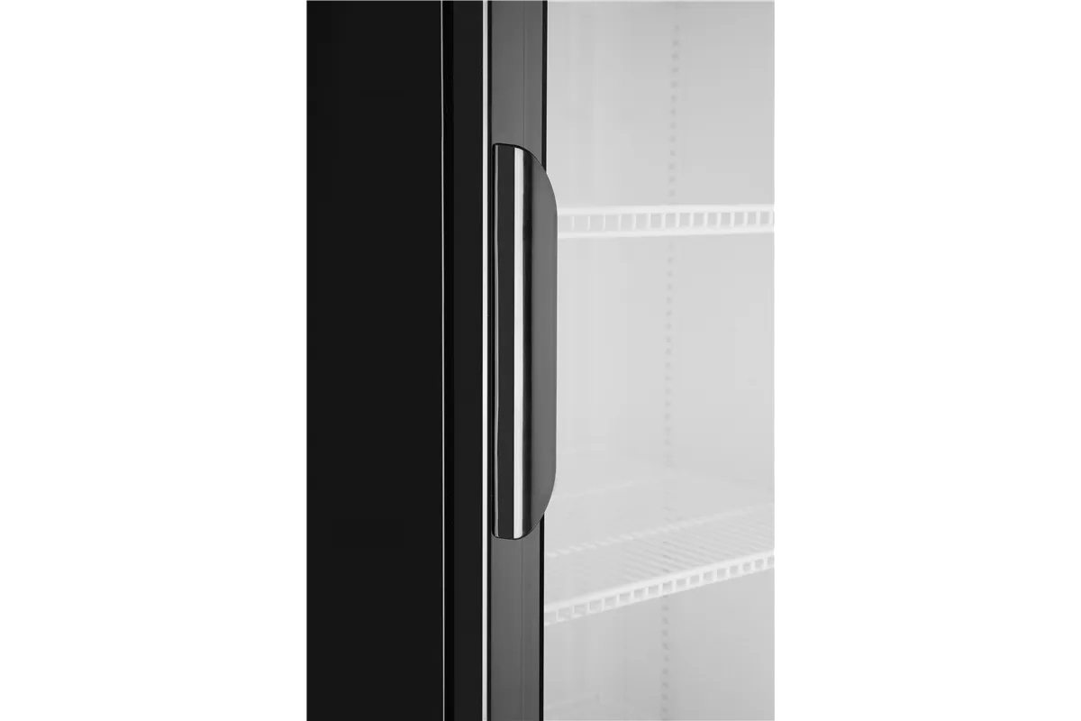 Lodówka barowa z podświetlanym panelem, 1-drzwiowa, 254L, czarny, 220-240V/250W, 578x605x1980mm Arktic 233788