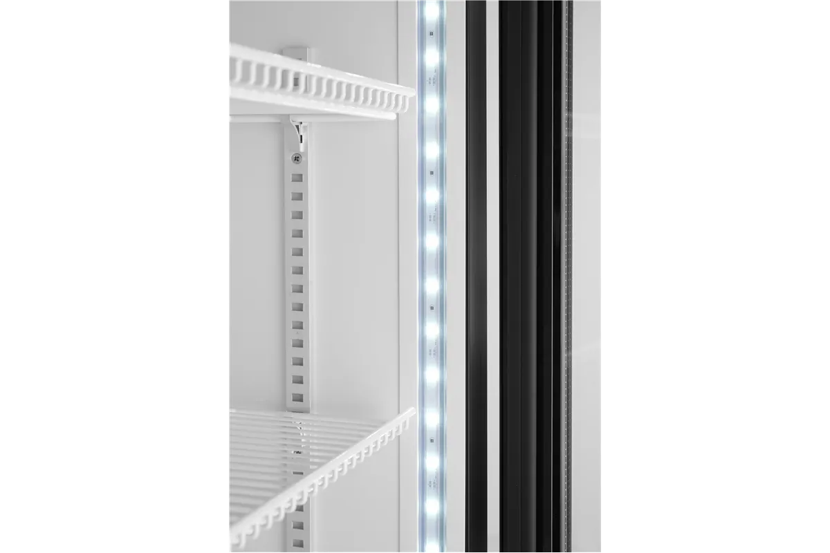 Lodówka barowa z podświetlanym panelem, 1-drzwiowa, 254L, czarny, 220-240V/250W, 578x605x1980mm Arktic 233788