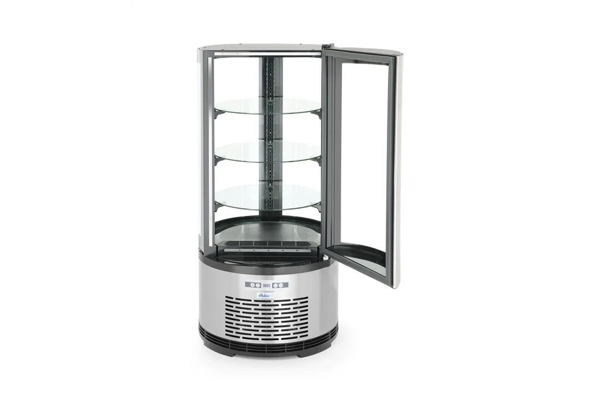 Witryna chłodnicza okrągła, 100L, 230V/210W, ⌀480x1065mm Arktic 233825