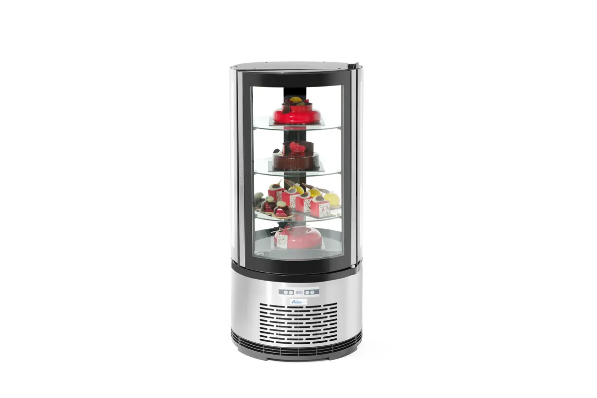 Witryna chłodnicza okrągła, 100L, 230V/210W, ⌀480x1065mm Arktic 233825