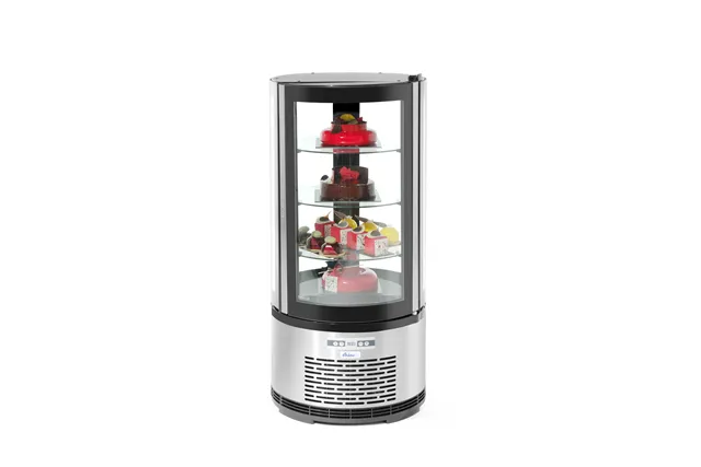 Witryna chłodnicza okrągła, 100L, 230V/210W, ⌀480x1065mm Arktic 233825