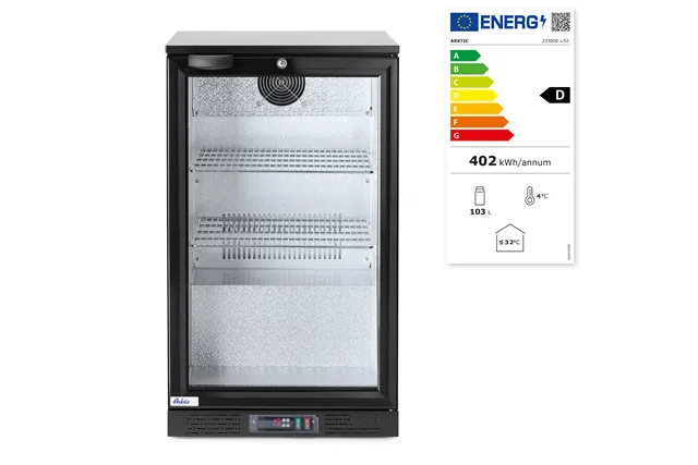 Lodówka barowa 1-drzwiowa, 86L, czarny, 220-240V/120W, 500x530x865mm Arktic 233900