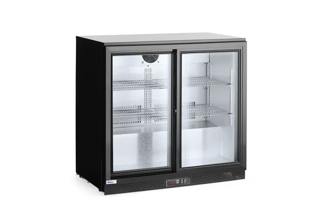Lodówka barowa z podwójnymi drzwiami suwanymi, 158L, czarny, 220-240V/160W, 900x520x865mm Arktic 233917