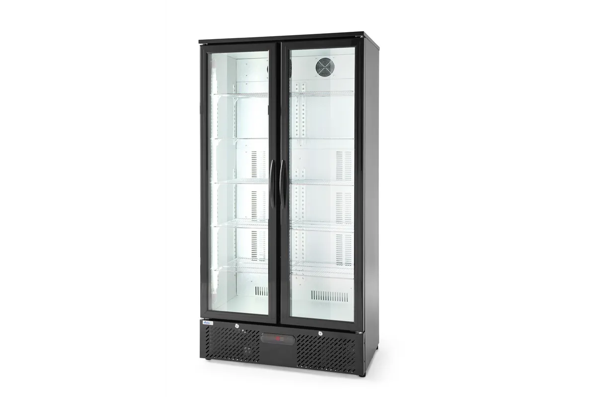 Lodówka barowa 2-drzwiowa, 384L, czarny, 220-240V/365W, 900x530x1820mm Arktic 233931