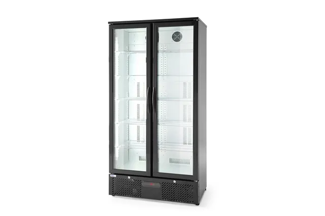 Lodówka barowa 2-drzwiowa, 384L, czarny, 220-240V/365W, 900x530x1820mm Arktic 233931