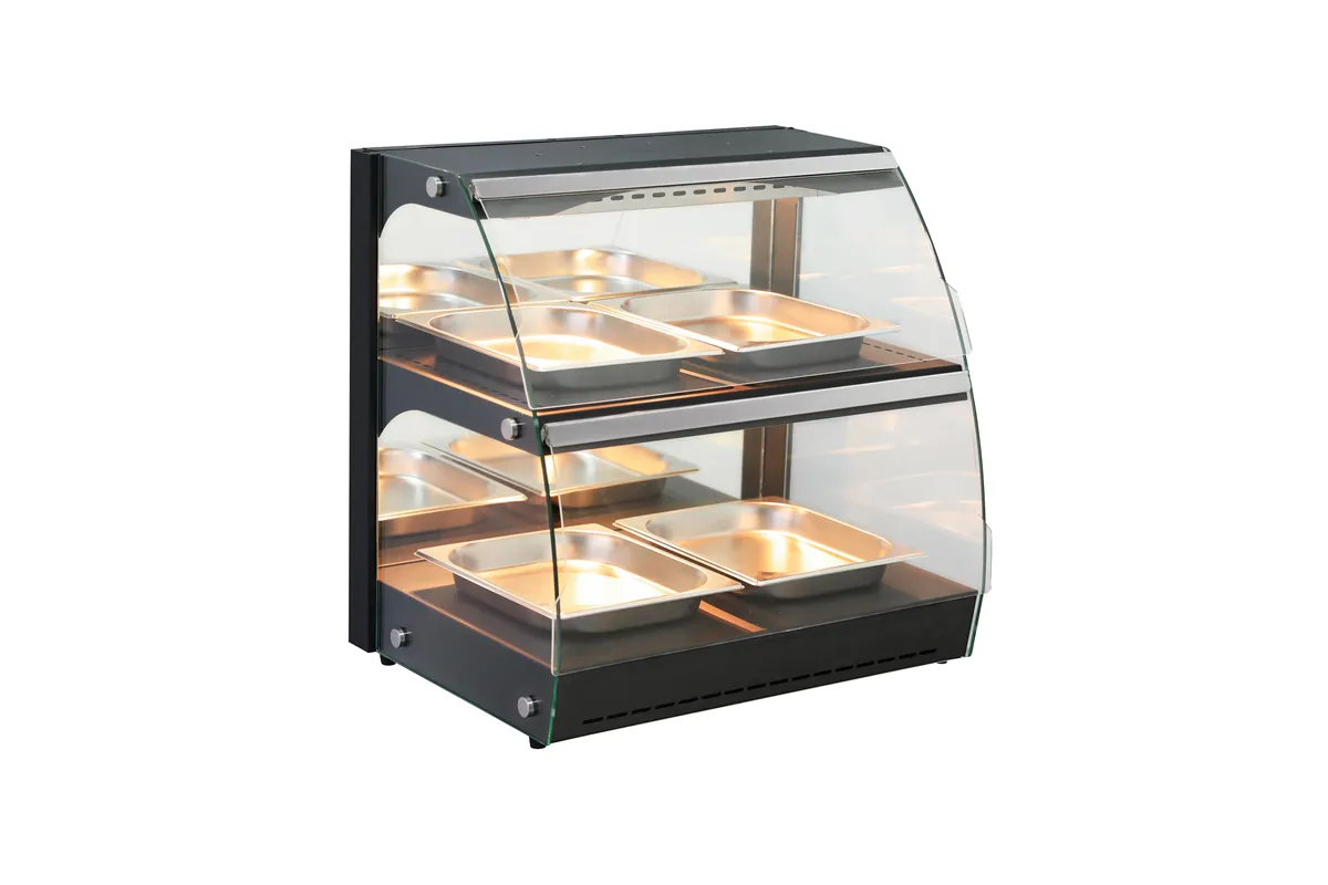 Witryna grzewcza nastawna kwarcowa, dwupoziomowa, 230V/560W, 650x485x630mm Hendi 233962