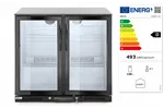 Lodówka barowa 2-drzwiowa, 158L, czarny, 220-240V/160W, 900x530x870mm Arktic 235829