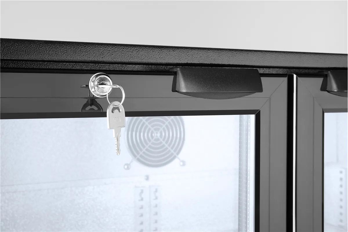 Lodówka barowa 2-drzwiowa, 158L, czarny, 220-240V/160W, 900x530x870mm Arktic 235829