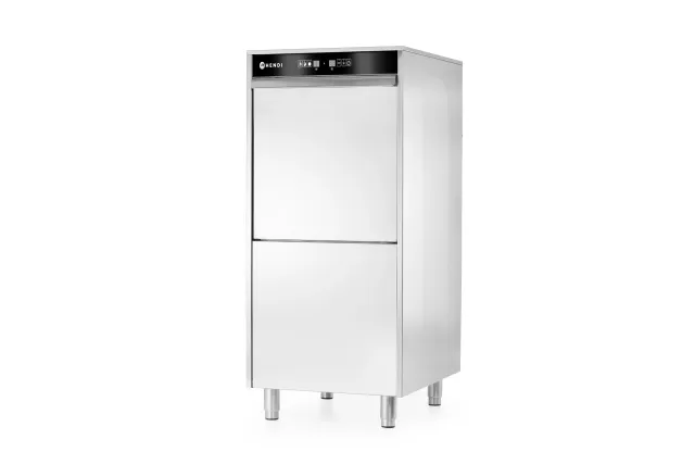 Zmywarka do garnków 50x60 sterowana elektronicznie dozownik detergentu pompa spustowa 400V/7100W 595x777x1335mm Hendi 236574