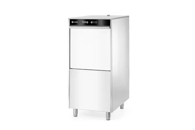 Zmywarka do garnków 50x60 sterowana elektronicznie dozownik detergentu pompa spustowa 400V/7100W 595x777x1335mm Hendi 236574