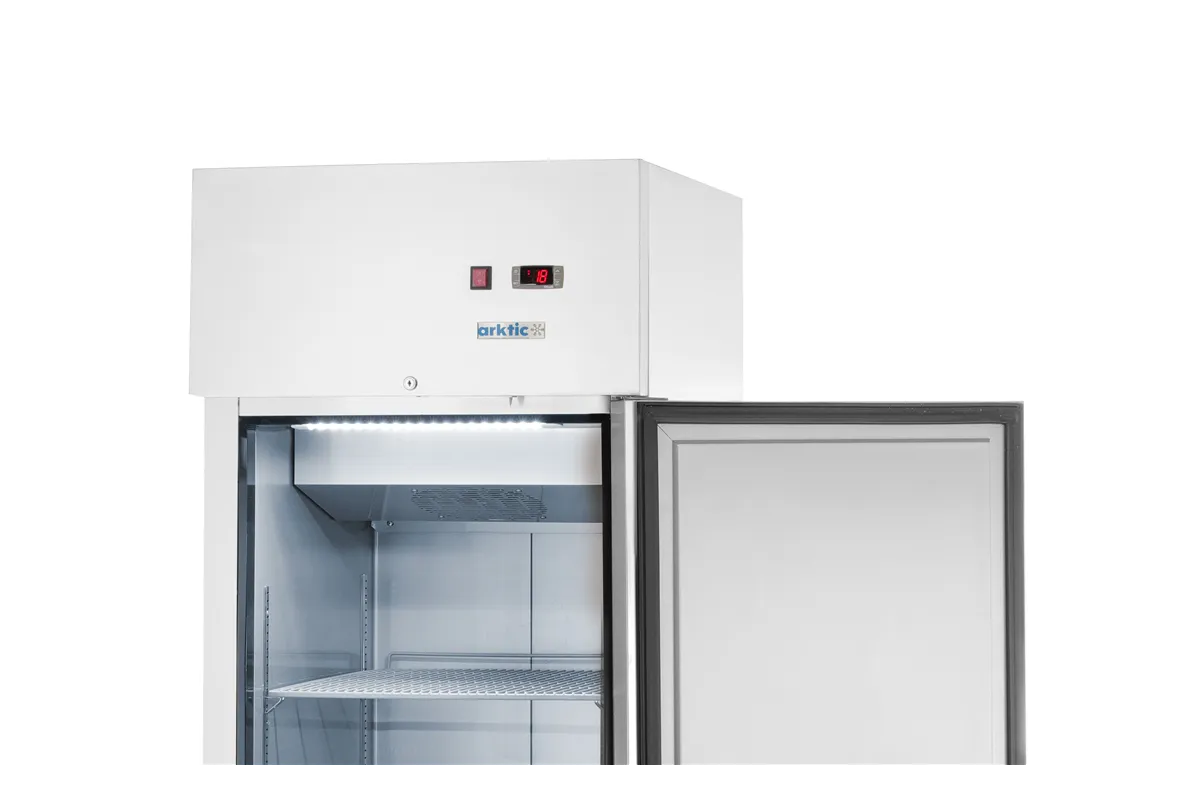 Szafa chłodnicza, 1-drzwiowa, GN 2/1, 465L, 230V/250W, 700x880x2043mm Arktic 236673