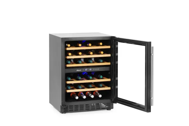 Lodówka do wina 2-strefowa, 46 butelki, 133L, 220-240V/90W, 595x646x830mm Arktic 237588