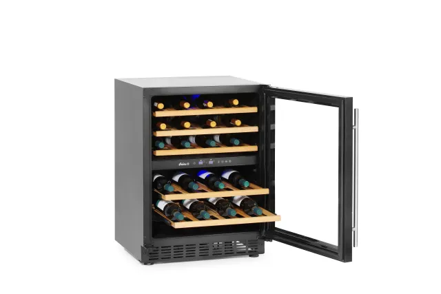 Lodówka do wina 2-strefowa, 46 butelki, 133L, 220-240V/90W, 595x646x830mm Arktic 237588