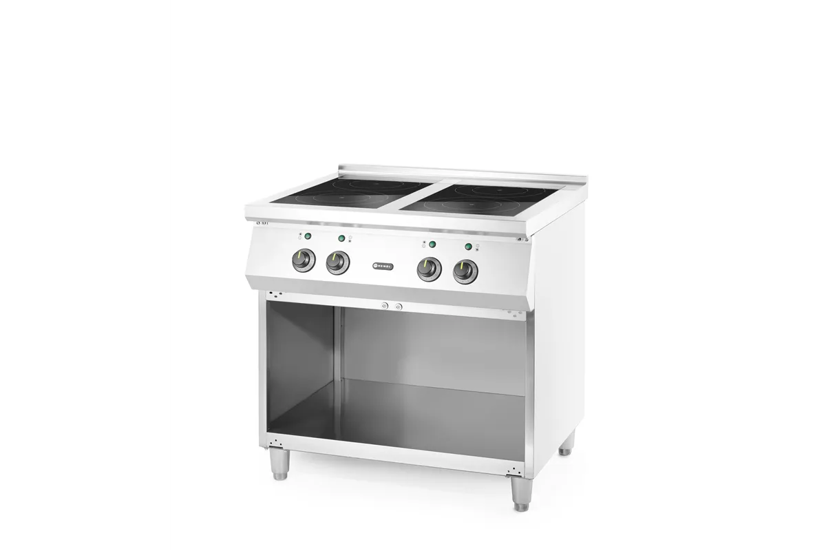 Kuchenka indukcyjna z 4 polami grzewczymi, 400V/17000W, 800x720x854mm Hendi 237687
