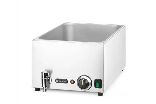 Zestaw: Bemar HENDI Ranger z kranem spustowym + 3x GN 1/3 z pokrywką , GN 1/1, 230V/1000W, 605x332x242mm Hendi 238868