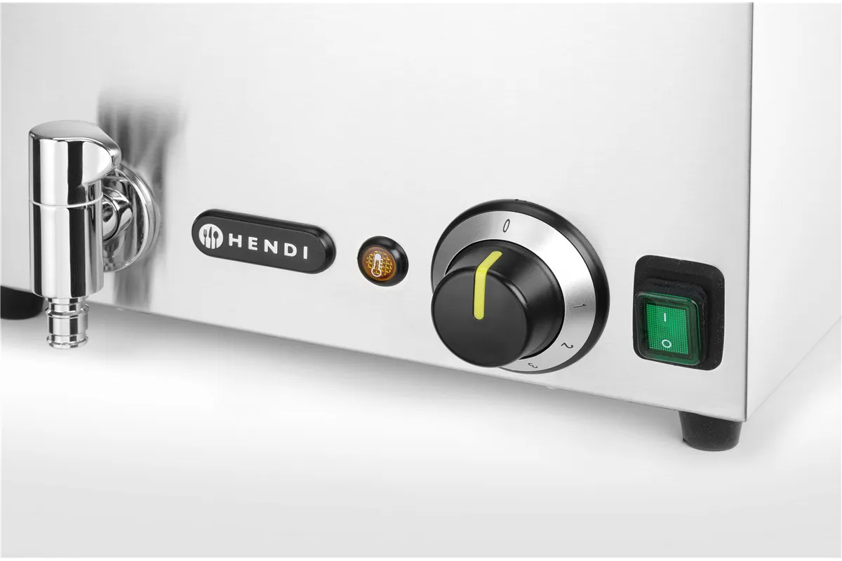 Zestaw: Bemar HENDI Ranger z kranem spustowym + 3x GN 1/3 z pokrywką , GN 1/1, 230V/1000W, 605x332x242mm Hendi 238868