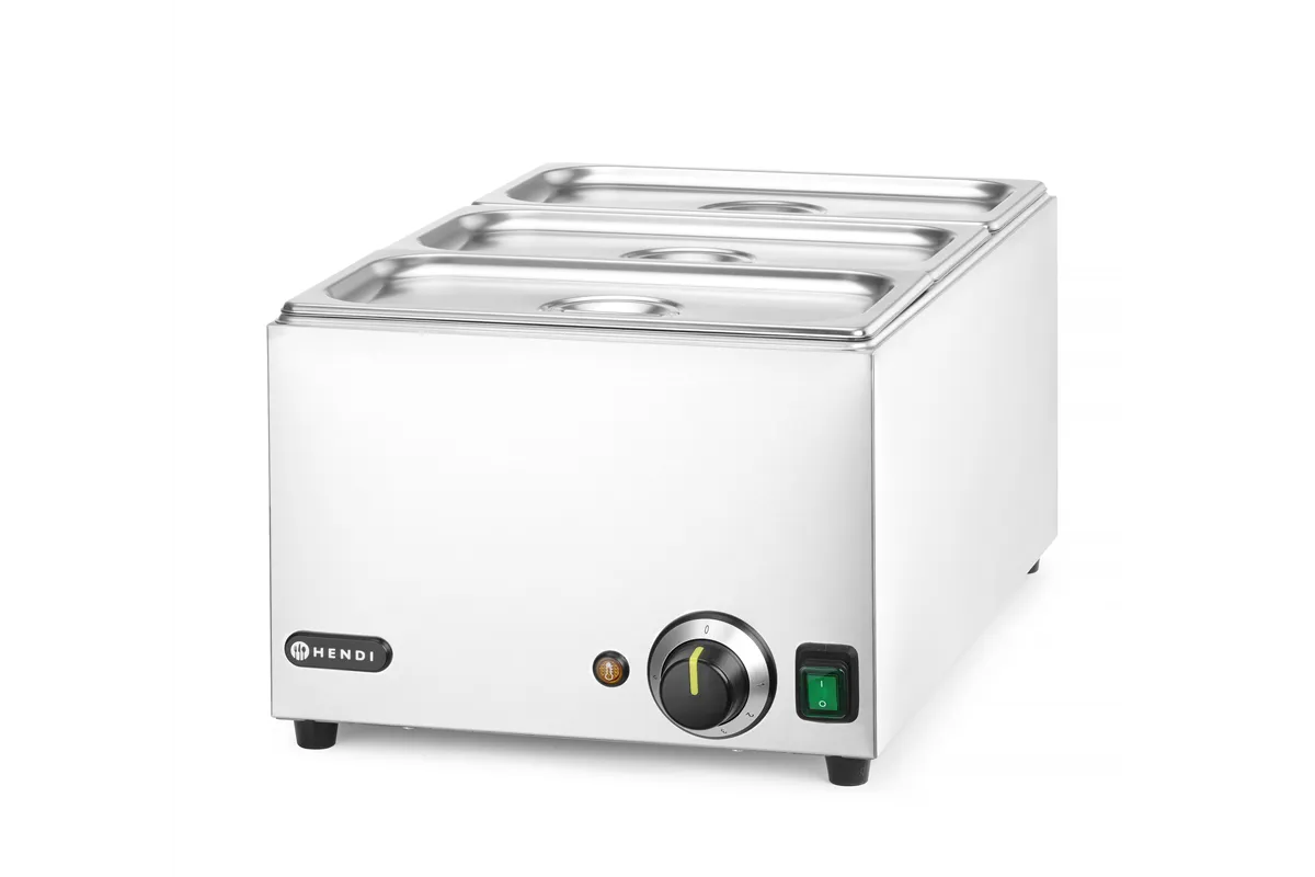 Zestaw: Bemar HENDI Ranger + 3x GN 1/3 z pokrywką, GN 1/1, 230V/1000W, 590x332x242mm Hendi 238967