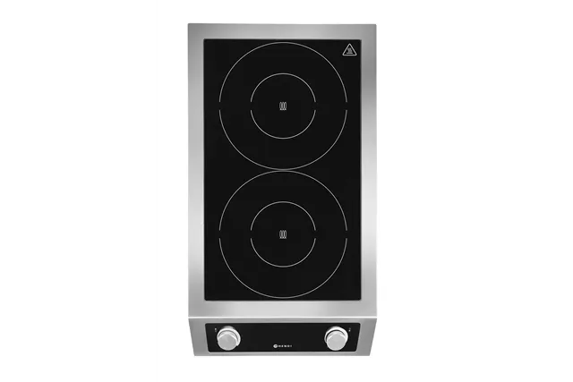 Kuchenka indukcyjna podwójna 7000, Profi Line, 400V/7000W, 405x700x145mm Hendi 239346