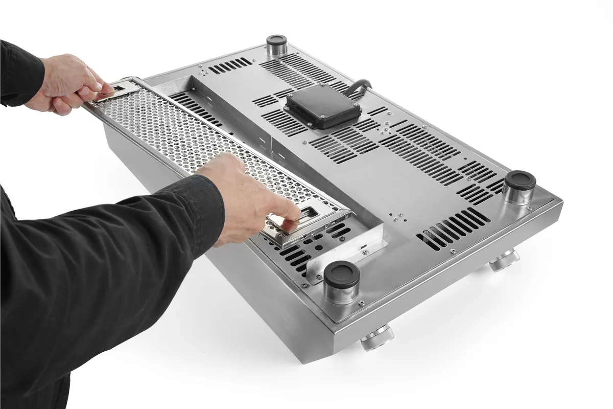 Kuchenka indukcyjna podwójna 7000, Profi Line, 400V/7000W, 405x700x145mm Hendi 239346