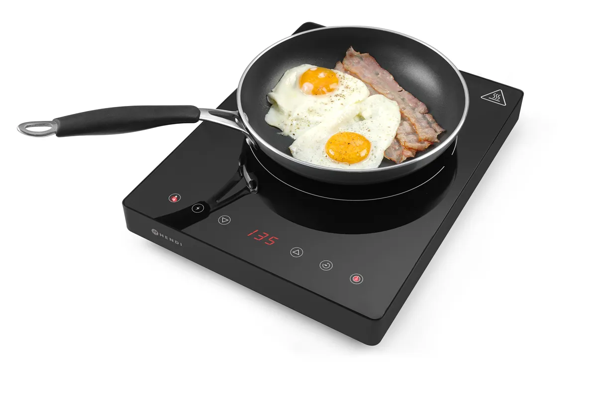 Kuchenka indukcyjna 2000 W, Kitchen Line, 230V/2000W, 297x411x57mm Hendi 239391