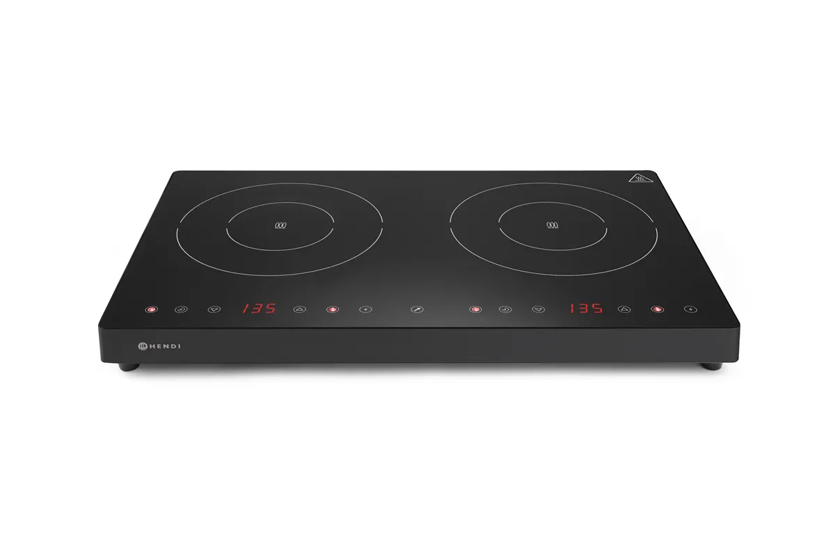 Kuchenka indukcyjna podwójna, Kitchen Line, 230V/3500W, 608x405x54mm Hendi 239414