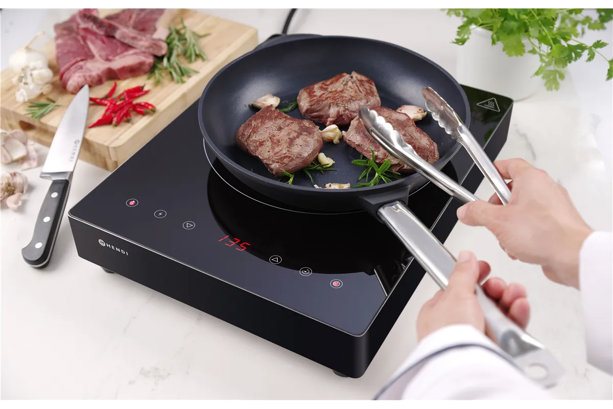 Kuchenka indukcyjna 3500 W, Kitchen Line, 230V/3500W, 339x444x80mm Hendi 239421