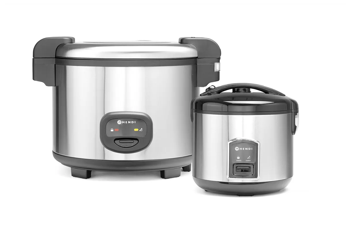 Urządzenie do gotowania ryżu i kaszy z funkcją gotowania na parze, 1,8l, Profi Line, 1,8L, 230V/700W, ⌀280x285mm Hendi 240410