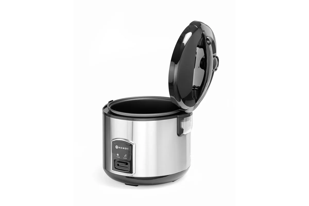 Urządzenie do gotowania ryżu i kaszy z funkcją gotowania na parze, 1,8l, Profi Line, 1,8L, 230V/700W, ⌀280x285mm Hendi 240410