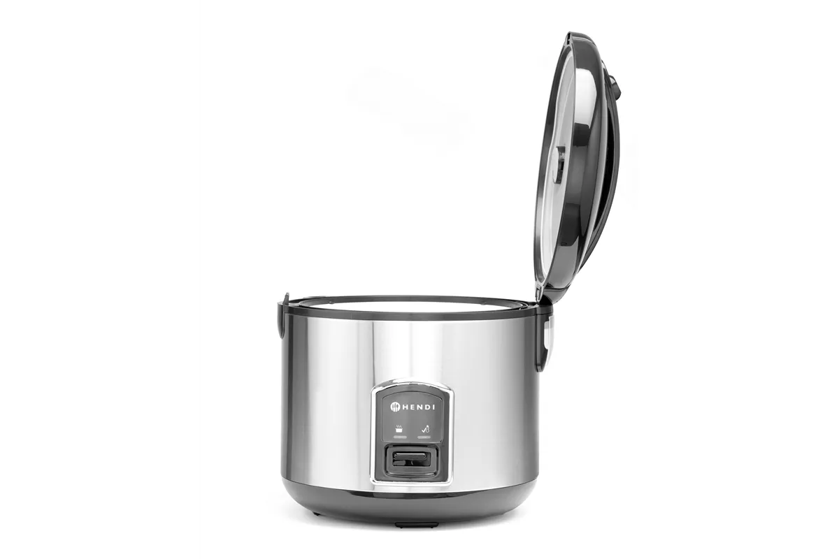 Urządzenie do gotowania ryżu i kaszy z funkcją gotowania na parze, 1,8l, Profi Line, 1,8L, 230V/700W, ⌀280x285mm Hendi 240410