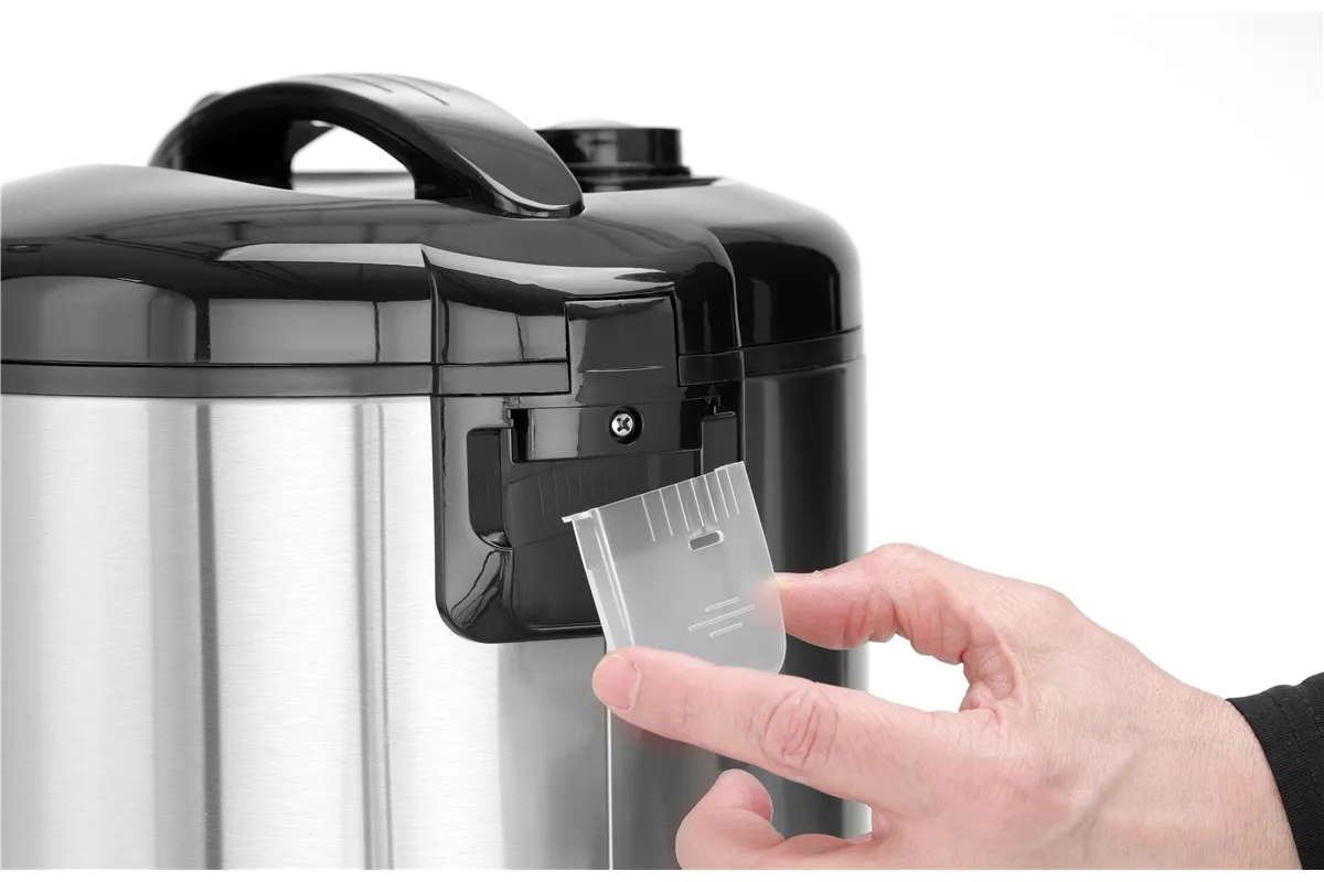 Urządzenie do gotowania ryżu i kaszy z funkcją gotowania na parze, 1,8l, Profi Line, 1,8L, 230V/700W, ⌀280x285mm Hendi 240410