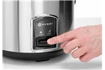 Urządzenie do gotowania ryżu i kaszy z funkcją gotowania na parze, 1,8l, Profi Line, 1,8L, 230V/700W, ⌀280x285mm Hendi 240410