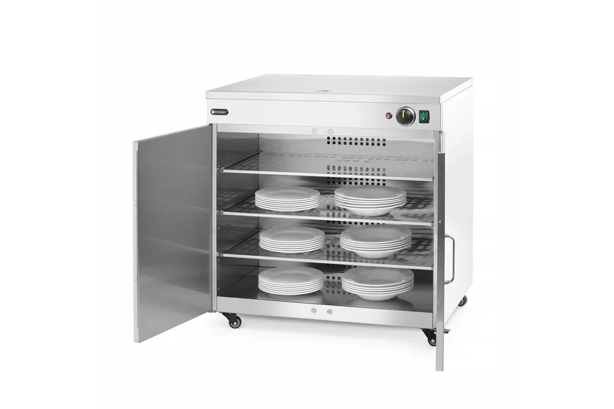 Podgrzewacz do talerzy podwójny, 230V/800W, 735x589x766mm Hendi 250174