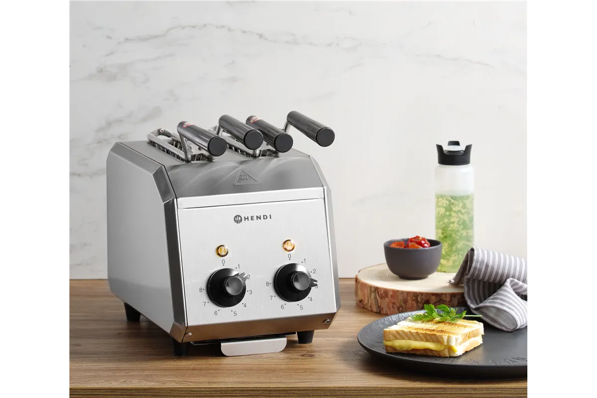 Toster kanapkowy, 230V/1200W, 215x300x270mm Hendi 261163