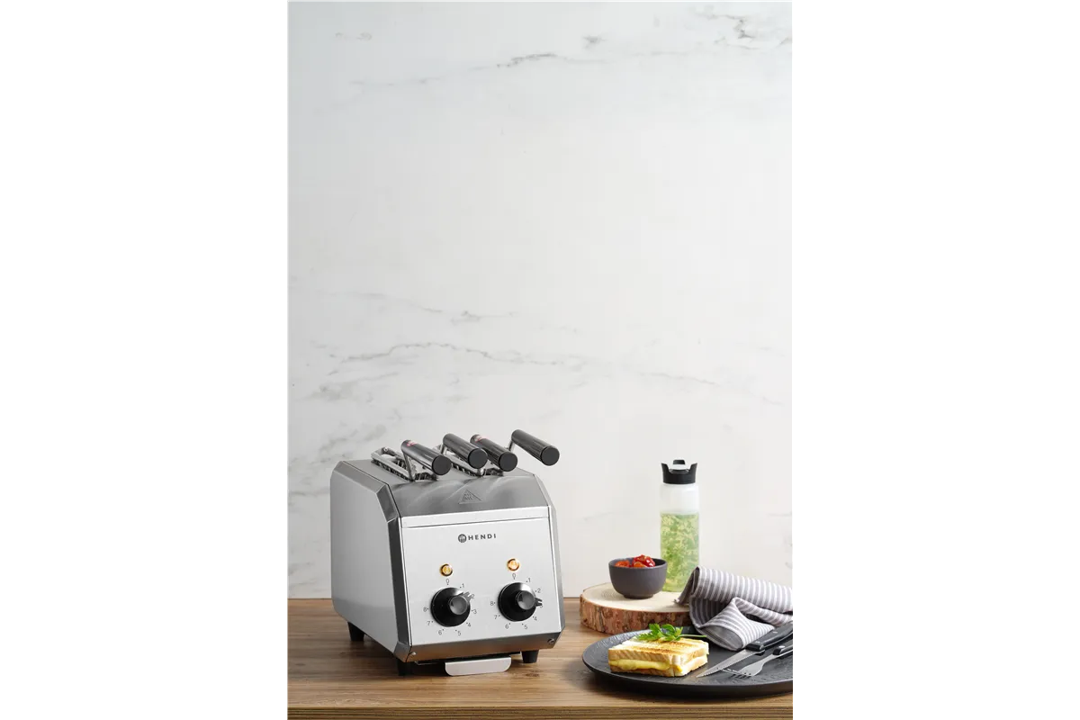 Toster kanapkowy, 230V/1200W, 215x300x270mm Hendi 261163