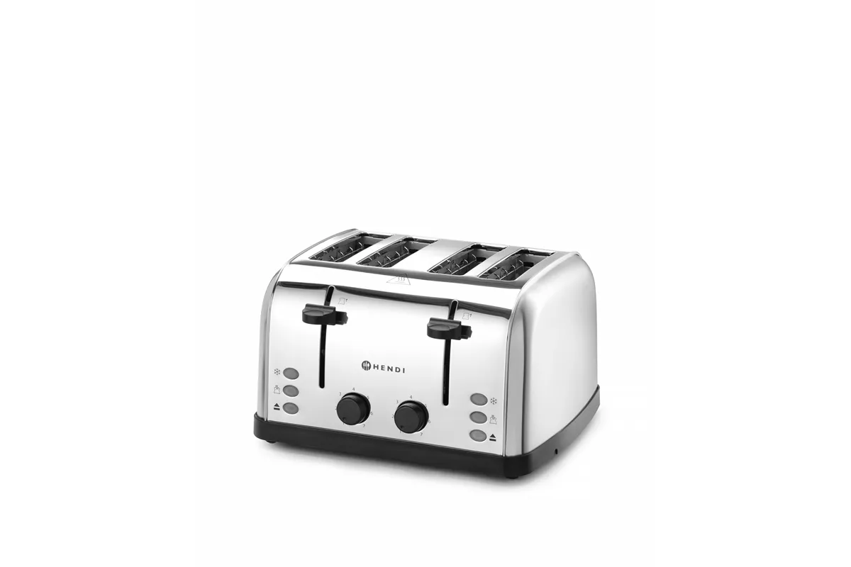 Toster na 4 tosty , 240V/1500W, 295x335x180mm Hendi 261187
