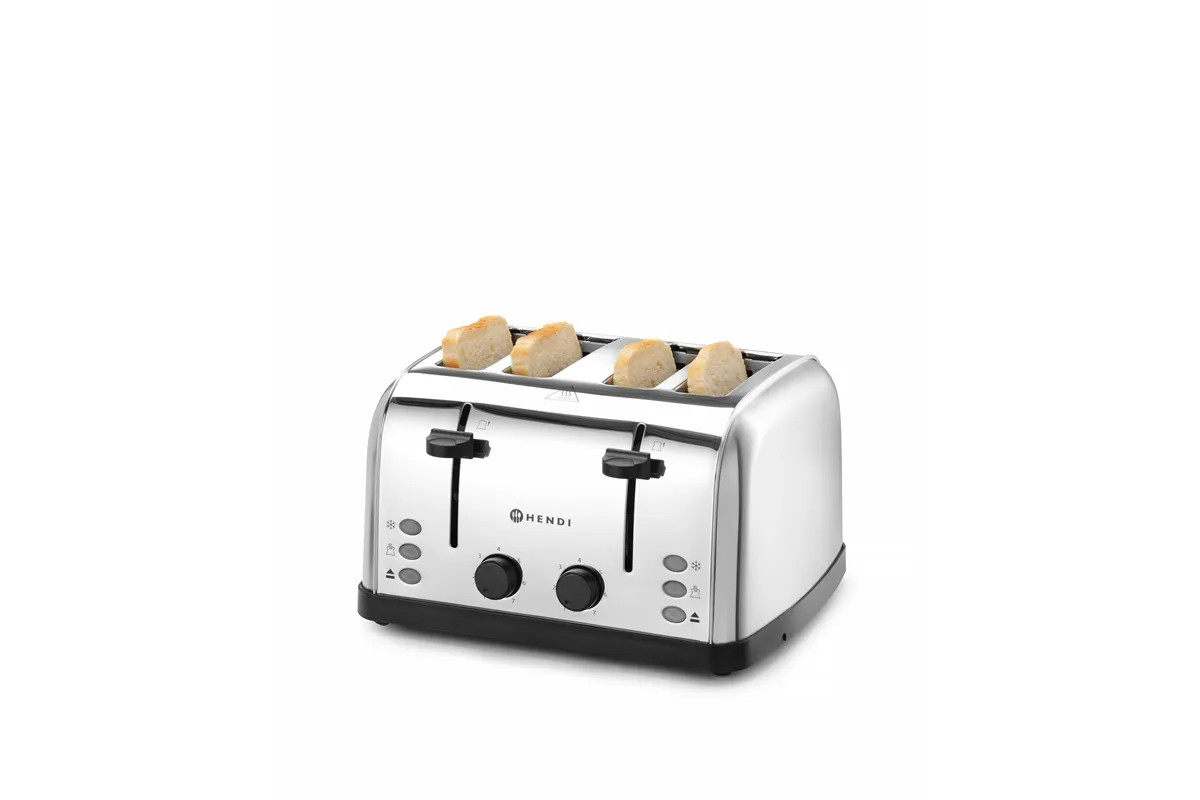 Toster na 4 tosty , 240V/1500W, 295x335x180mm Hendi 261187