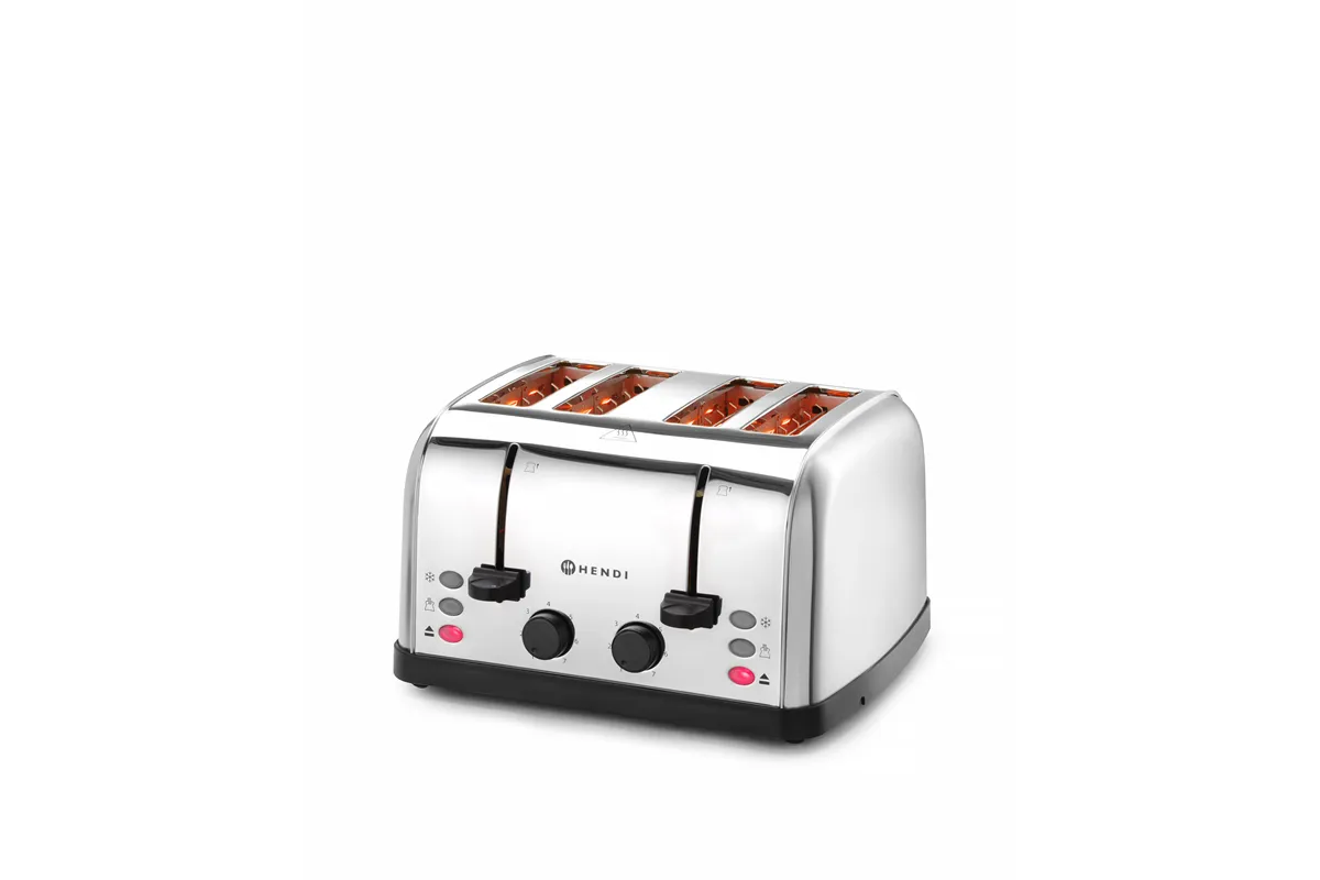 Toster na 4 tosty , 240V/1500W, 295x335x180mm Hendi 261187