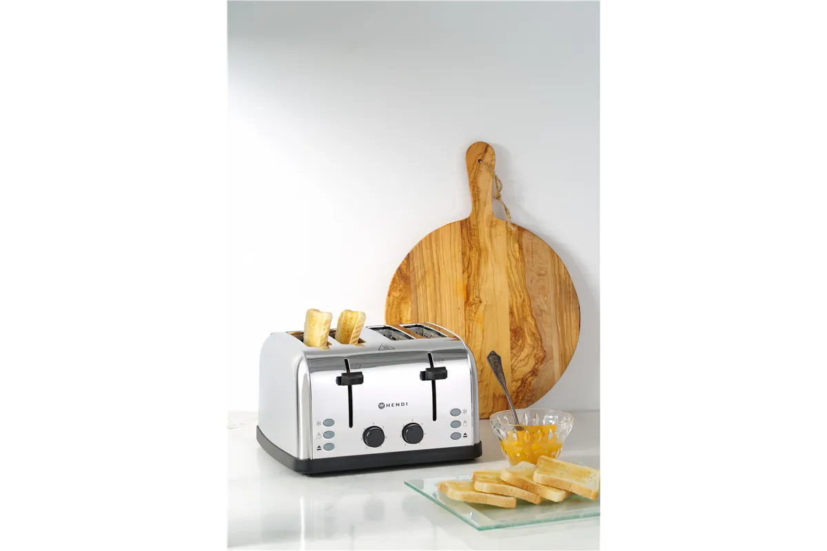 Toster na 4 tosty , 240V/1500W, 295x335x180mm Hendi 261187