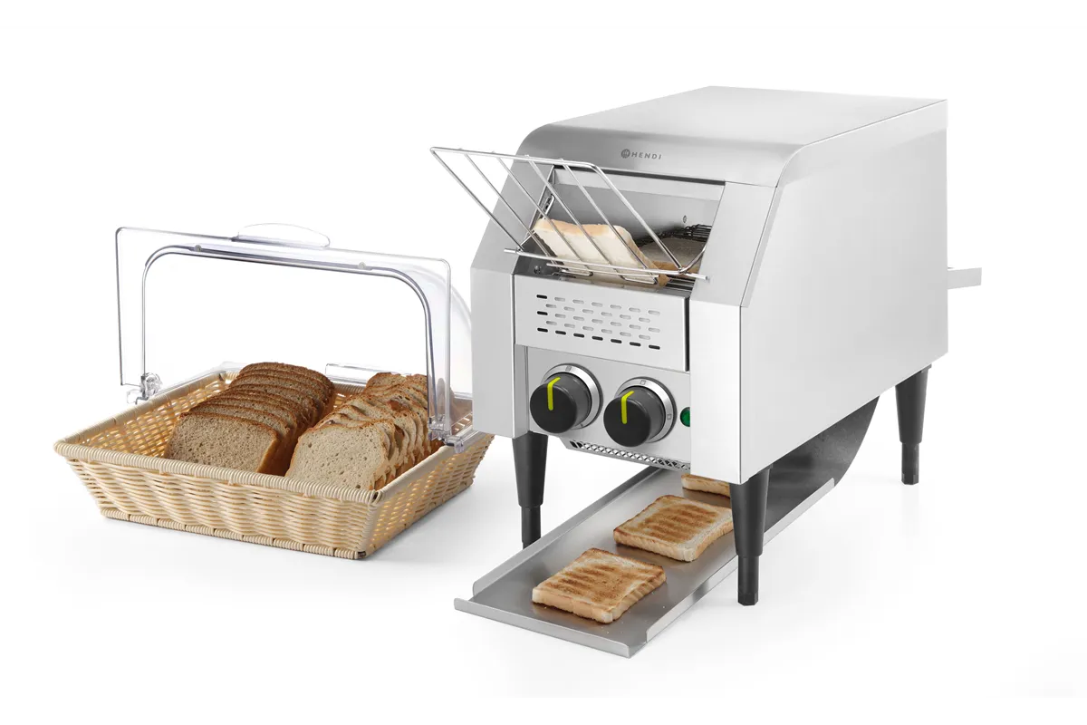 Toster przelotowy pojedynczy, 220-240V/1340W, 288x368x410mm Hendi 261200