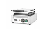 Grill kontaktowy pojedynczy, góra ryflowana , dół gładki, 230V/1800W, 310x375x216mm Hendi 263600