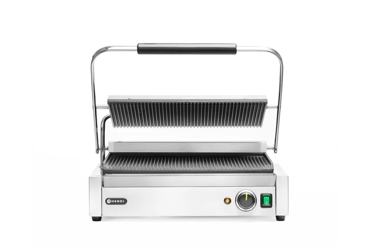 Grill kontaktowy Panini XL, 230V/2700W, 548x464x216mm Hendi 263624