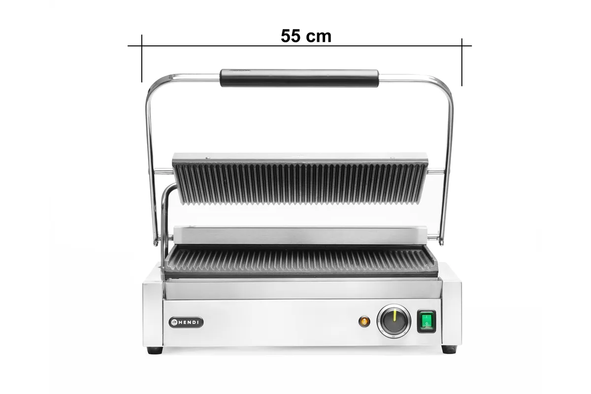 Grill kontaktowy Panini XL, 230V/2700W, 548x464x216mm Hendi 263624