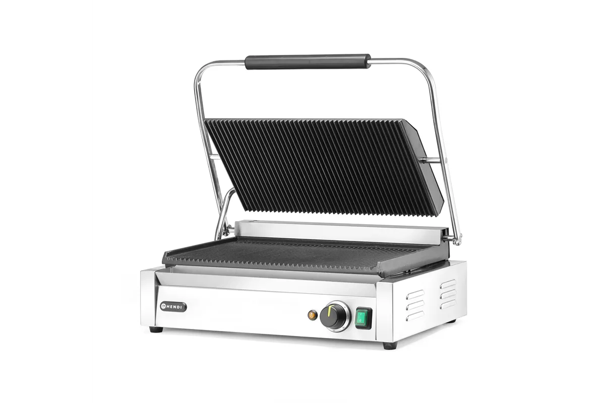 Grill kontaktowy Panini XL, 230V/2700W, 548x464x216mm Hendi 263624