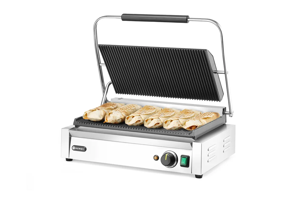 Grill kontaktowy Panini XL, 230V/2700W, 548x464x216mm Hendi 263624